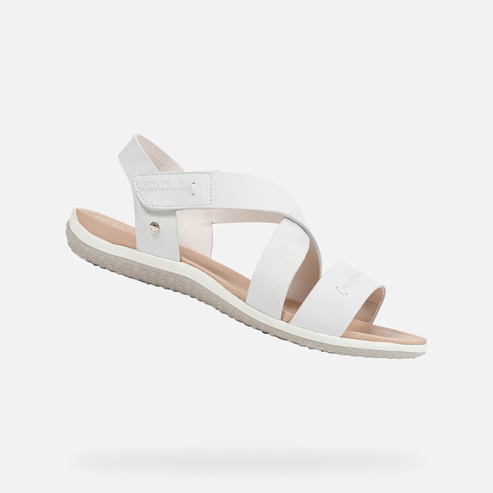 Sandalias Geox Senhora Branco - Vega - ZFCQH2083